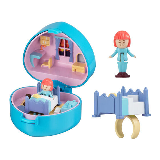 Polly Pocket Miniature Collection capsule toy by Bandai, alternate angle of the assortment