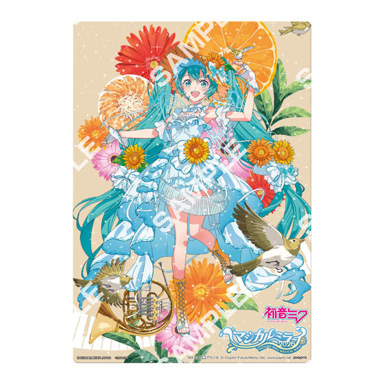 Hatsune Miku Clear Visual Poster Magical Mirai 2026, clear background detail on one A5 sheet