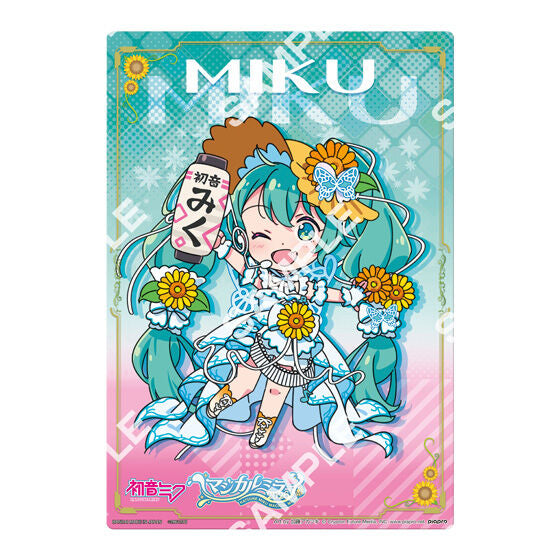 Hatsune Miku Clear Visual Poster Magical Mirai 2026 gashapon, lineup overview of the Bandai series