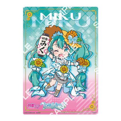 Hatsune Miku Clear Visual Poster Magical Mirai 2026 gashapon, lineup overview of the Bandai series