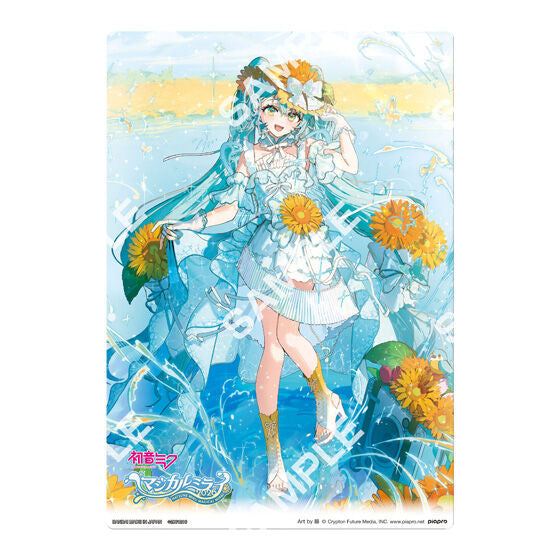 Hatsune Miku Clear Visual Poster Magical Mirai 2026 capsule toy, one A5 design in the set