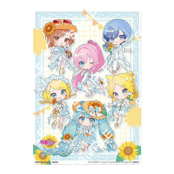 Hatsune Miku Clear Visual Poster gashapon by Bandai, alternate design in the Magical Mirai 2026 series