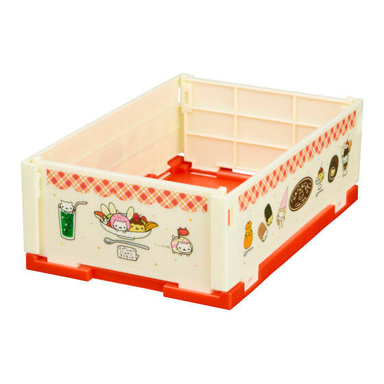 San-X Universe Mini Folding Container gashapon, stacked arrangement showing the desktop size