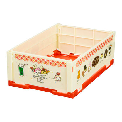 San-X Universe Mini Folding Container gashapon, stacked arrangement showing the desktop size
