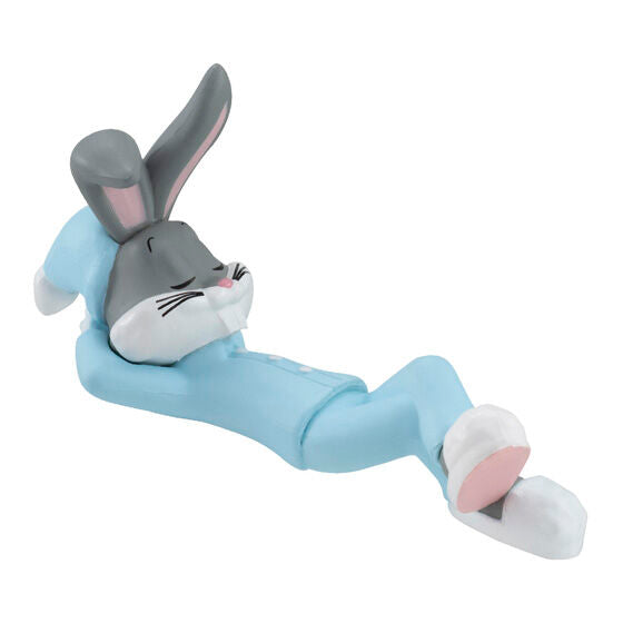 Looney Tunes Mada Nemutai capsule toy figures by Bandai, alternate angle of the sleepy series