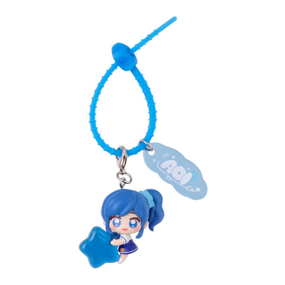 Aikatsu! Colorful Multi Charm mascot with silicone band, close-up detail