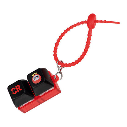 CRAZY RACCOON Keyboard-Style Clicker capsule toy by Bandai, alternate angle