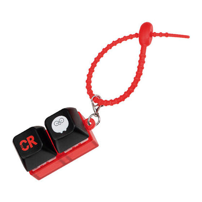 CRAZY RACCOON Keyboard-Style Clicker gashapon, one design from the series shown on its own