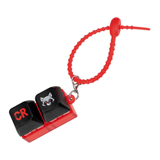 CRAZY RACCOON Keyboard-Style Clicker by Bandai, detail of the charm attachment point