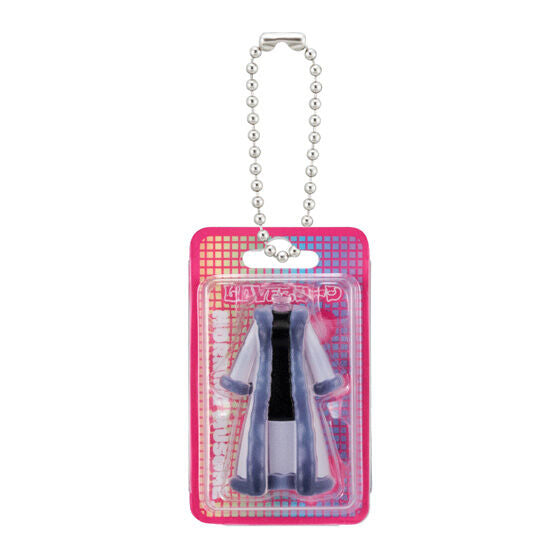 Morning Musume Costume Charm by Bandai, close-up detail of one packaged charm