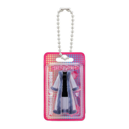Morning Musume Costume Charm by Bandai, close-up detail of one packaged charm