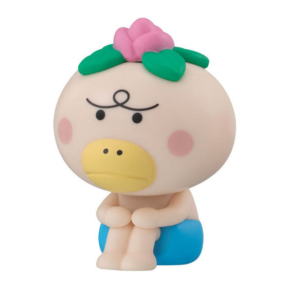 Hanakappa Machibouke gashapon figure by Bandai, alternate angle of one design in the series