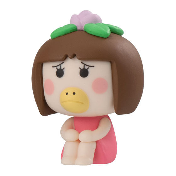 Hanakappa Machibouke figure by Bandai, close-up detail of the wistful waiting expression