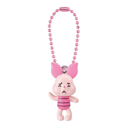 Winnie the Pooh TAROUT Mascot Swing by Bandai, close-up detail of one design in the set