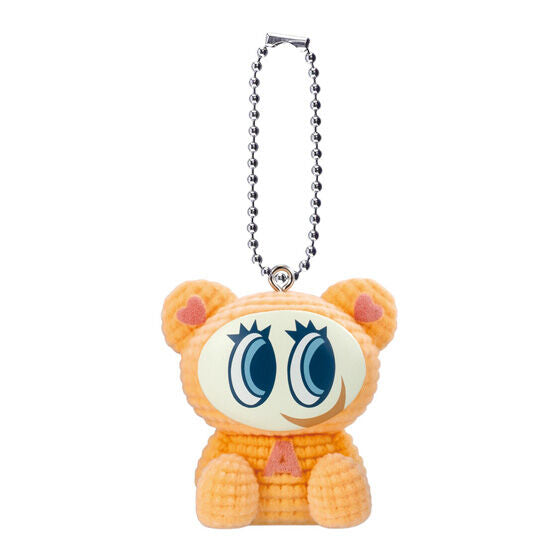 Narumiya Characters Amigurumi Flocky mascot, close-up of the flocked knitted-yarn finish