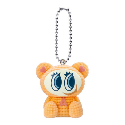 Narumiya Characters Amigurumi Flocky mascot, close-up of the flocked knitted-yarn finish