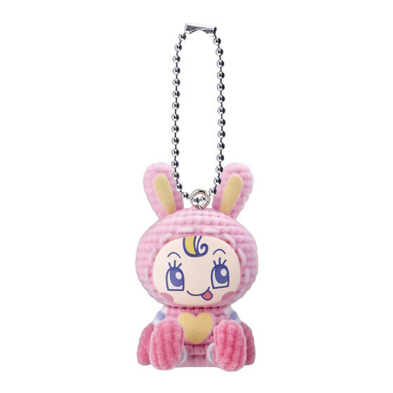 Narumiya Characters Amigurumi Flocky capsule toy, rear view of a single mascot