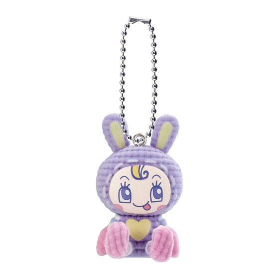 Narumiya Characters Amigurumi Flocky by Bandai, detail view of one mascot