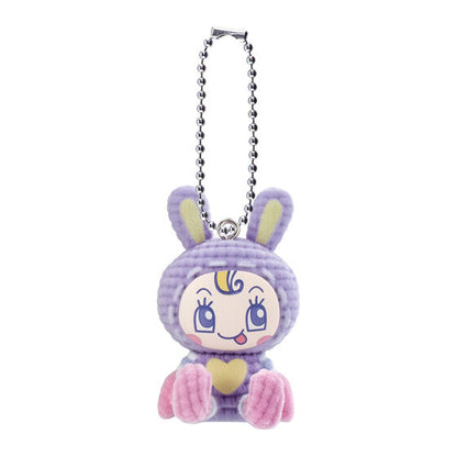 Narumiya Characters Amigurumi Flocky by Bandai, detail view of one mascot