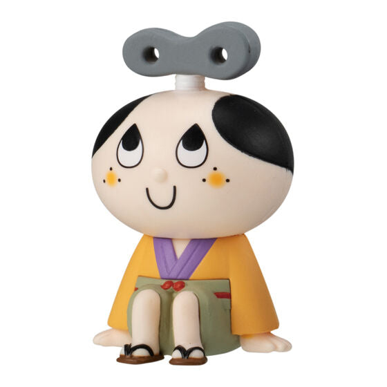 Zenmai Zamurai Machibouke capsule toy lineup shown from an alternate angle