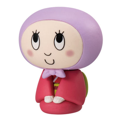 Zenmai Zamurai Machibouke gashapon, close-up detail of one design in the set