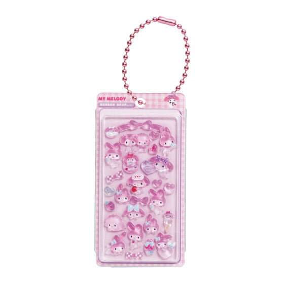 Sanrio Characters Bonbon Drop Miniature Charm 2 gashapon, rear view of the charm designs