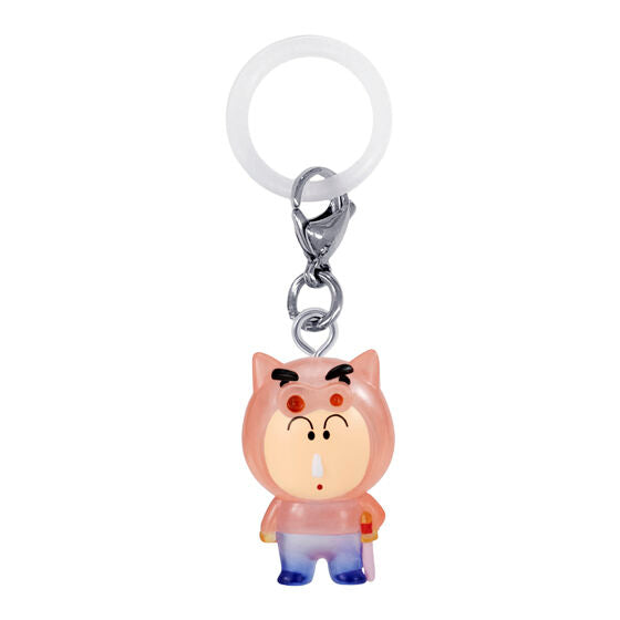 Crayon Shin-chan Mejirushi Accessory by Bandai, close-up of the clear kigurumi section
