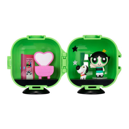 Powerpuff Girls CAPSULE APARTMENT by Bandai, capsule cases combined into an apartment layout