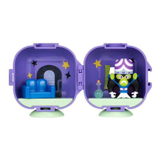 Powerpuff Girls CAPSULE APARTMENT gashapon by Bandai, capsule packaging as sold in machines