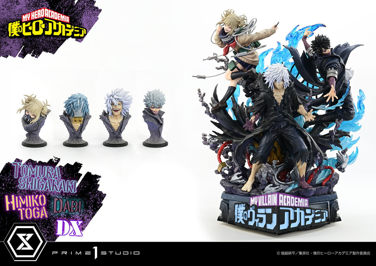 Tomura Shigaraki, Dabi & Himiko Toga My Hero Academia figure – head and hair sculpt detail