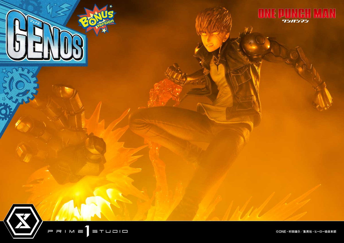 Genos One-Punch Man figure – costume sculpt detail