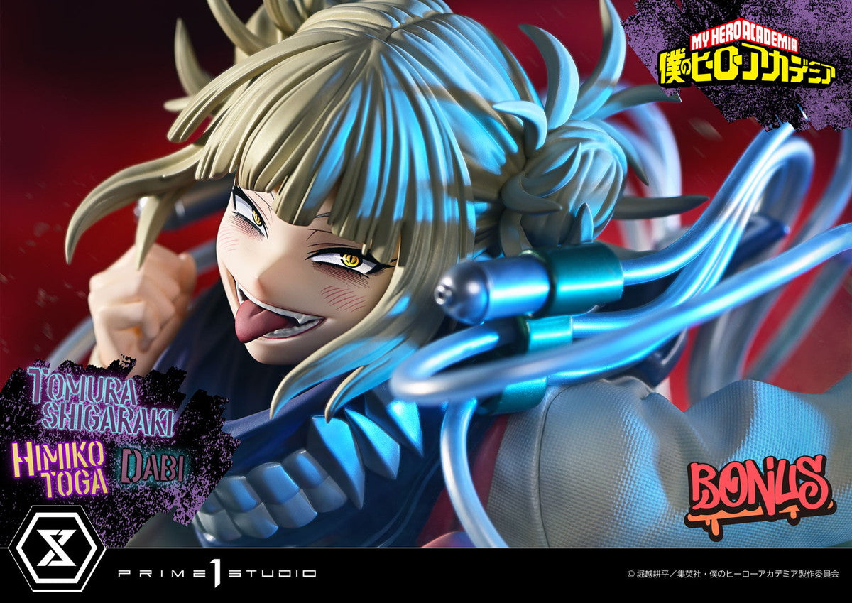 Tomura Shigaraki, Dabi & Himiko Toga My Hero Academia figure – costume sculpt detail