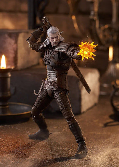 Geralt The Witcher 3 figure – three-quarter front angle