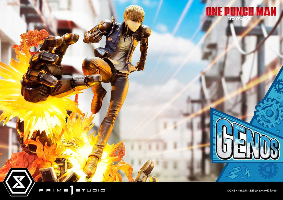 Genos One-Punch Man figure – left side view