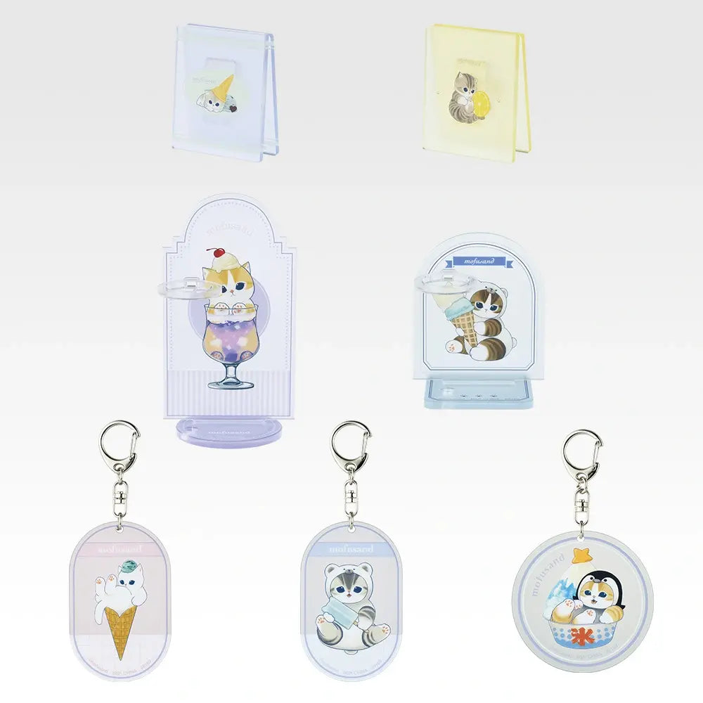 mofusand Cool Relaxing Time Ichiban Kuji - F Prize: Frosted-glass style acrylic collection