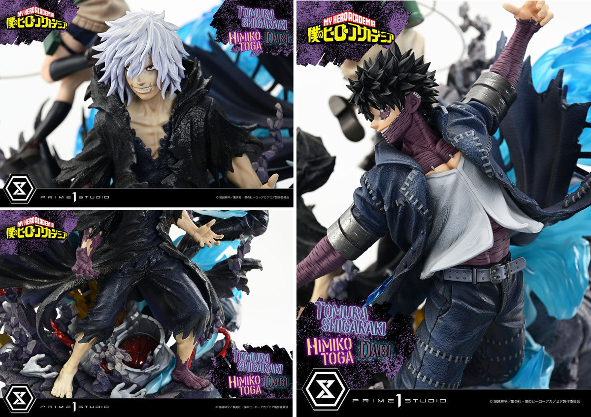Tomura Shigaraki, Dabi & Himiko Toga My Hero Academia figure – rear view
