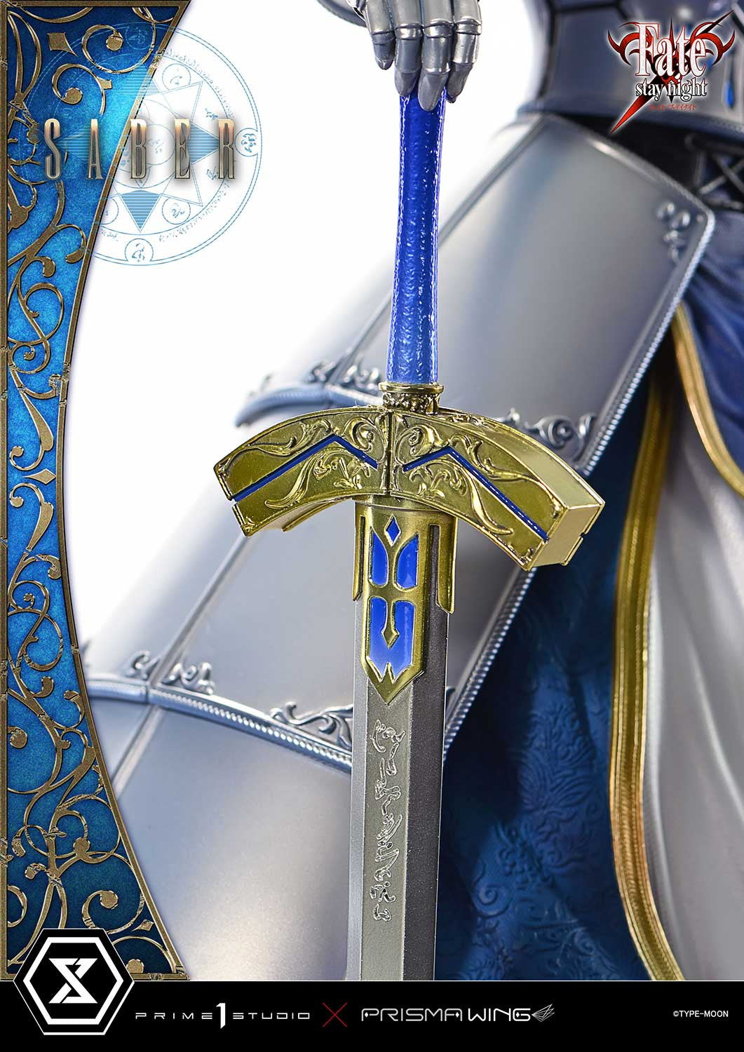 Saber Fate/stay night figure – close-up of the face