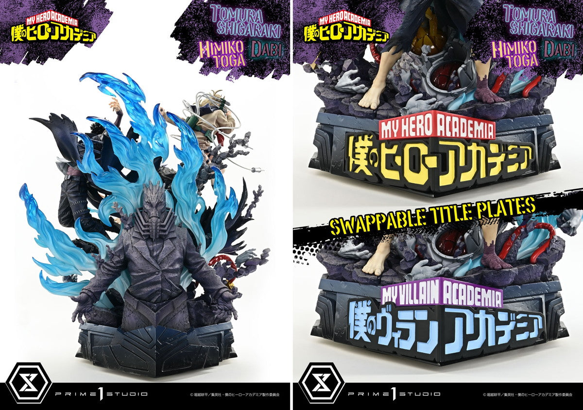 Tomura Shigaraki, Dabi & Himiko Toga My Hero Academia figure – close-up of the face