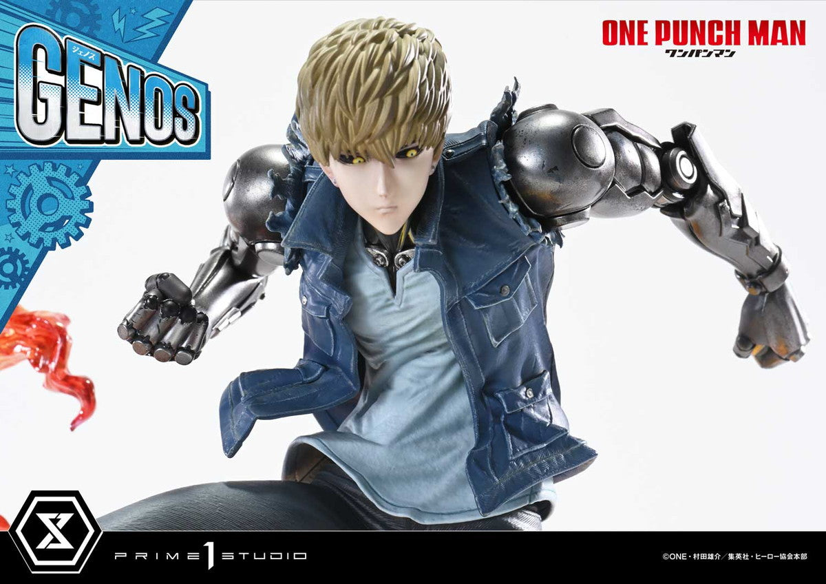 Genos One-Punch Man figure – head and hair sculpt detail
