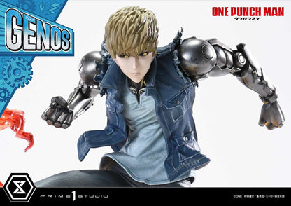 Genos One-Punch Man figure – head and hair sculpt detail