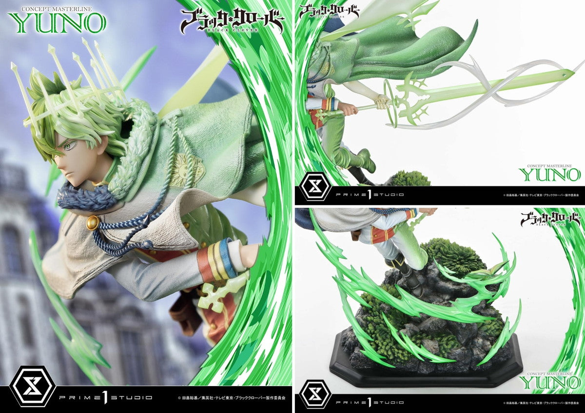 Yuno Black Clover figure – head and hair sculpt detail