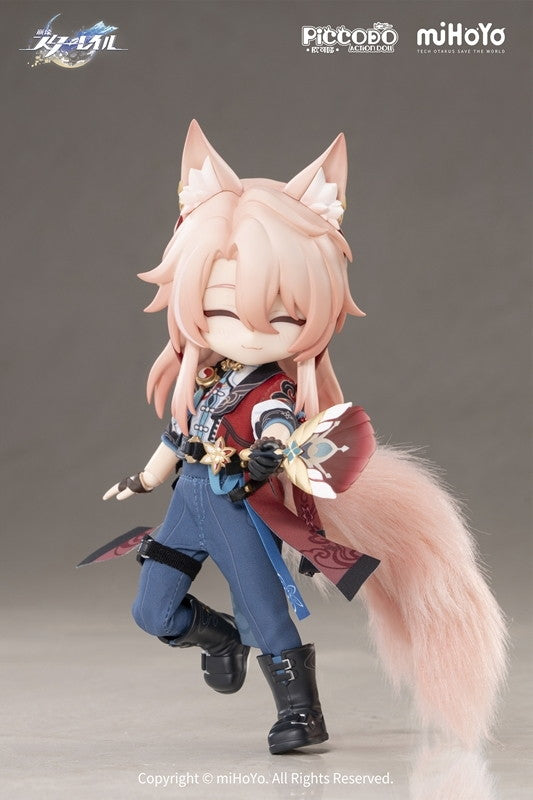 Jiaoqiu Honkai: Star Rail figure – head and hair sculpt detail