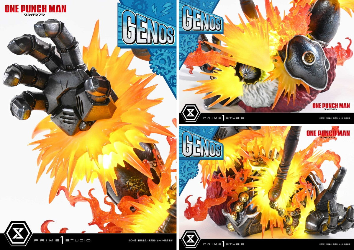 Genos One-Punch Man figure – lower body sculpt detail
