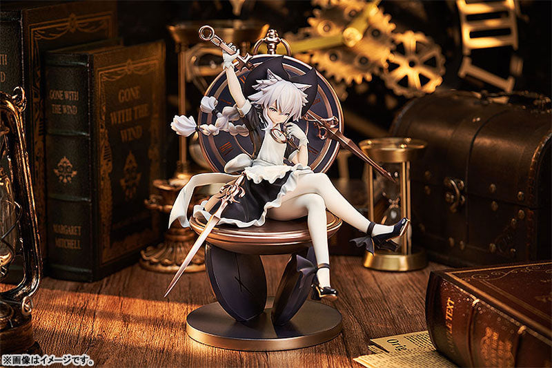 Clock Maid 1/7 figure, front three-quarter view