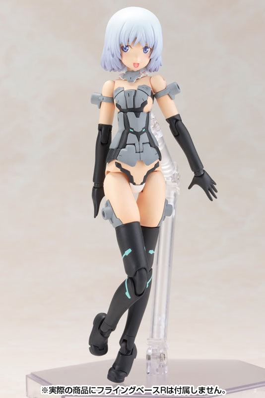 Frame Arms Girl Materia model kit, arm and thigh armor swapped for 3mm joint parts