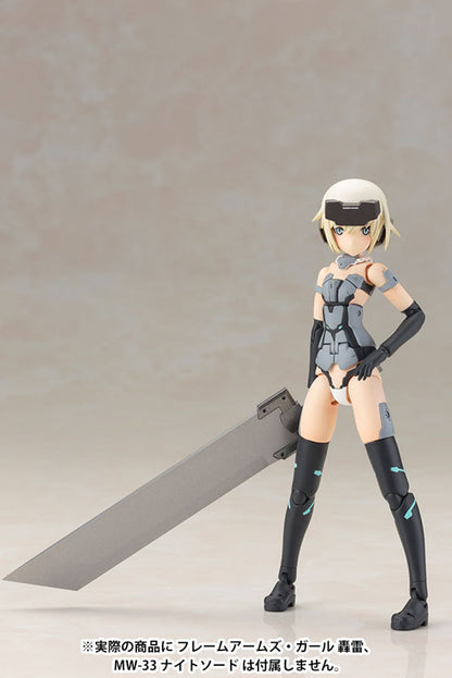 Frame Arms Girl Materia model kit, runners and parts layout