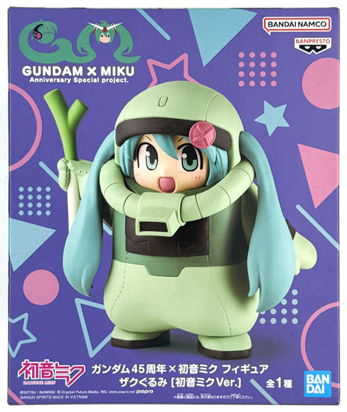 Gundam 45th x Hatsune Miku Zaku-gurumi Miku Ver. Prize Figure | Bandai Spirits