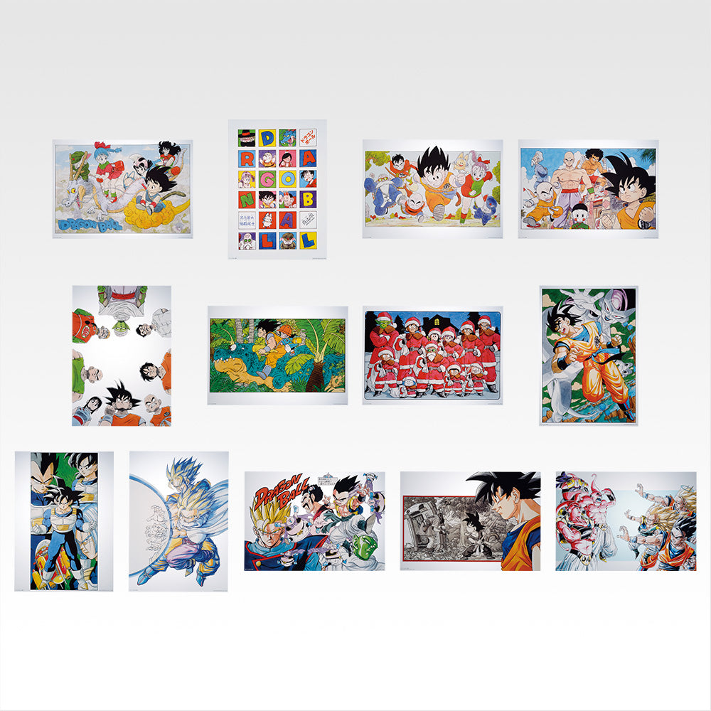 DRAGON BALL Ichiban Kuji H Prize: Akira Toriyama Color Illustration Clear Poster