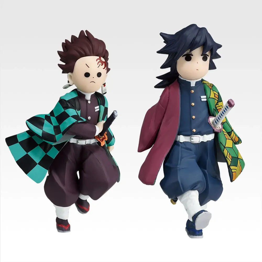 Demon Slayer Upper Moon 2 Ichiban Kuji - D Prize: Tanjiro & Giyu techi-techi figure