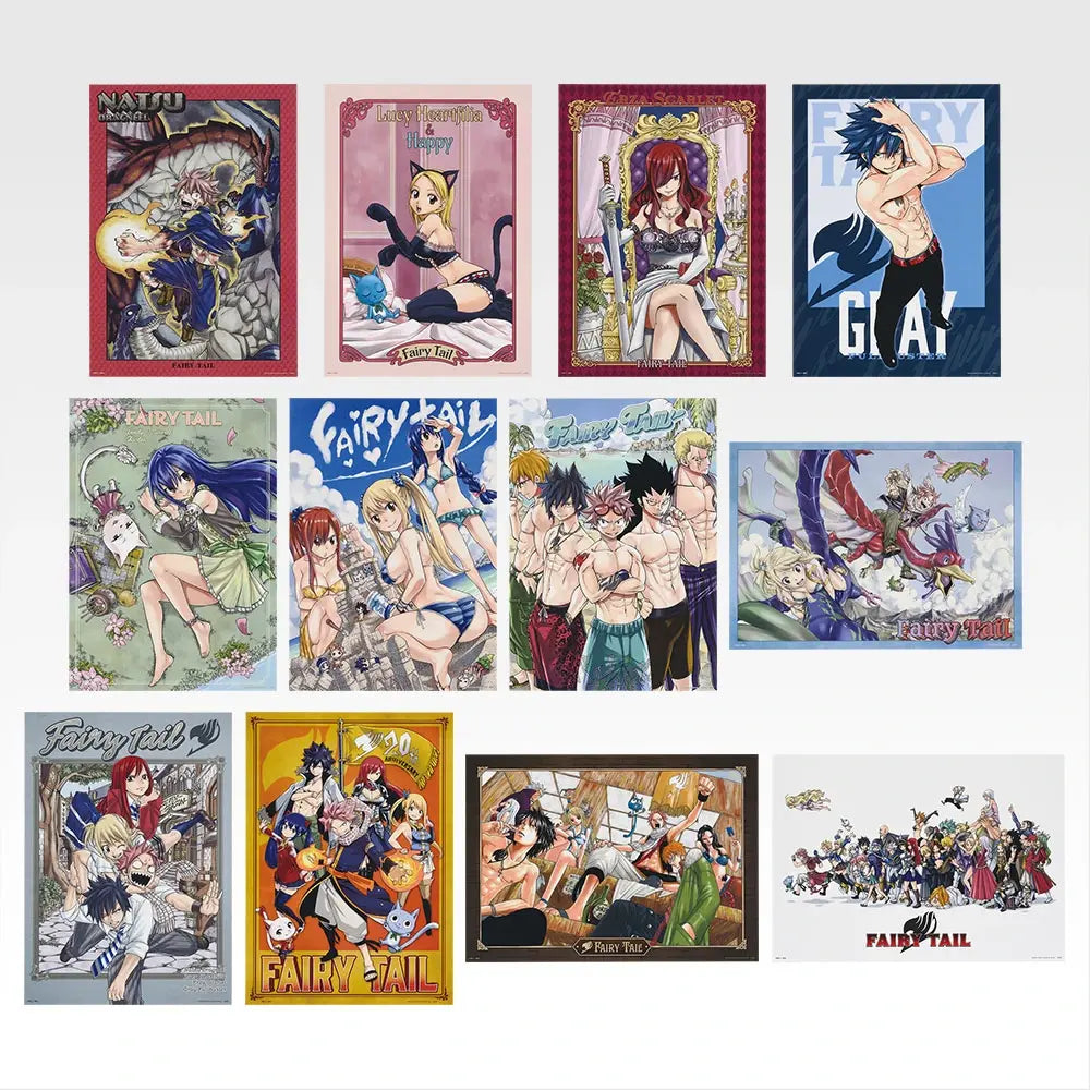 Fairy Tail Ichiban Kuji F Prize clear poster, one design in the assortment